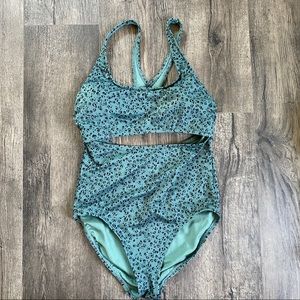 One piece cut out swimsuit